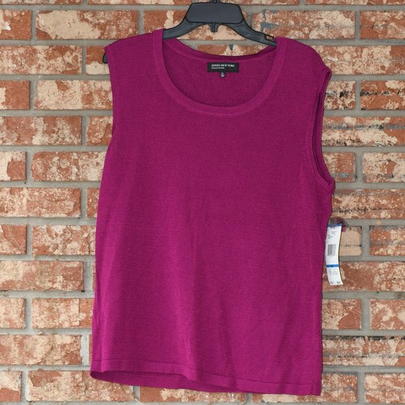 Jones New York Burgundy Top NWT - Picture 2 of 5